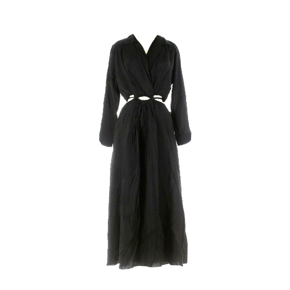 NWT Young Fabulous & Broke YFB Derby in Black V-neck Cutout Maxi Dress M - Picture 4 of 8